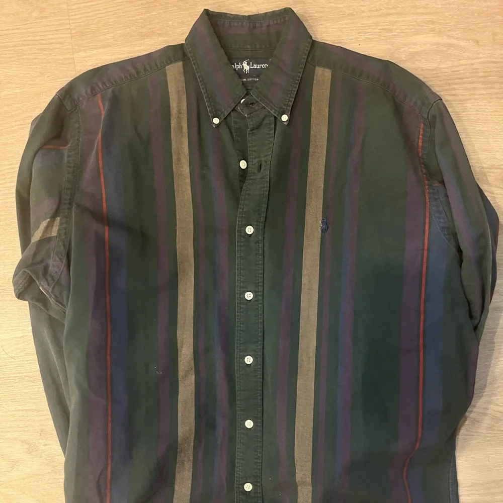 Vintage Ralph Lauren striped button down - Picture 3 of 3